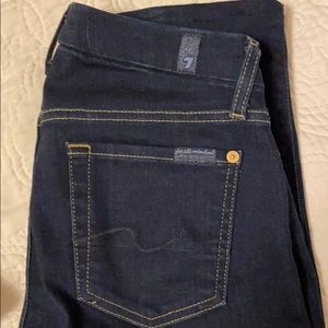 Dark wash seven jeans, Kimmie straight leg style
